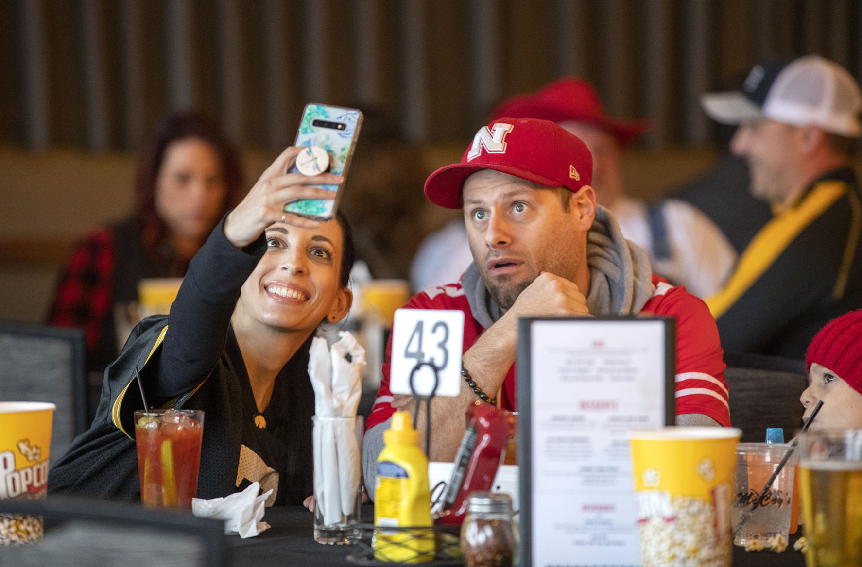 Iowa and Nebraska fans